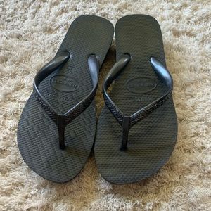 Havaianas Black Platform Flip Flop
